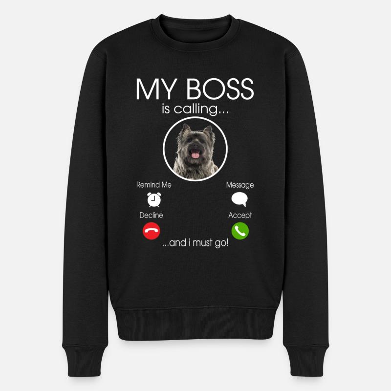 cairn terrier chien - Pull Premium bio Homme - noir