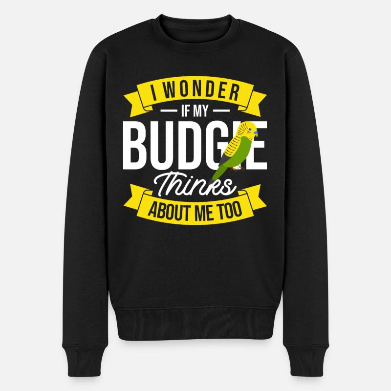 Oiseau perruque perruque cadeau - Pull Premium bio Homme - noir