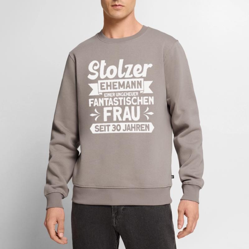 Ehepaar Ehemann Perlenhochzeit Geschenk Männer Premium Bio Pullover