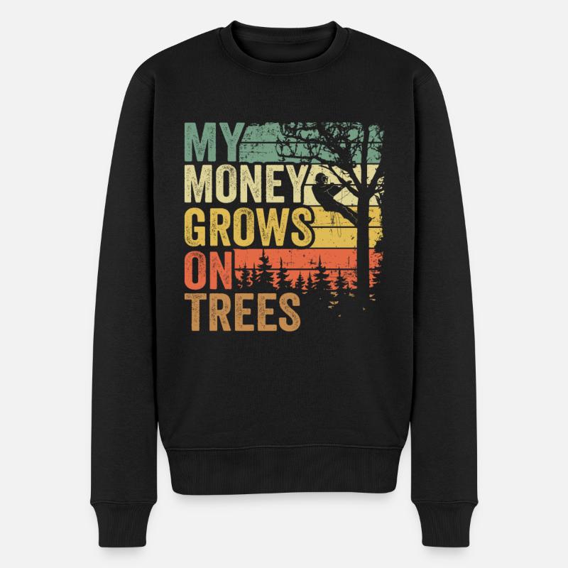 Baumpfleger Baumkletterer Geschenk Holzfäller - Pull Premium bio Homme - noir