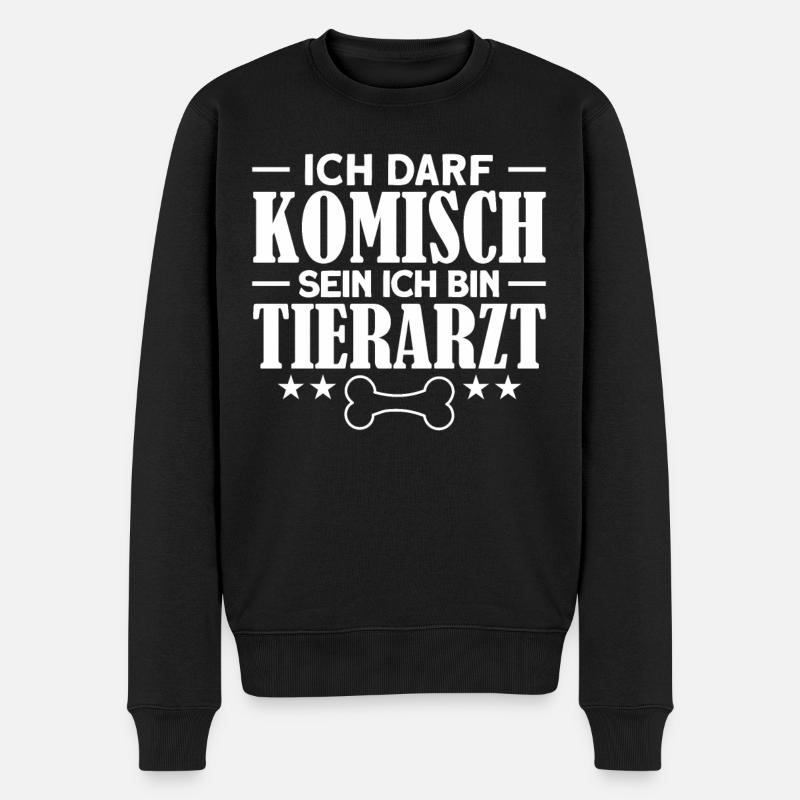 Tiermedizin Vet Tierarzt Geschenk - Männer Premium Bio Pullover - Schwarz