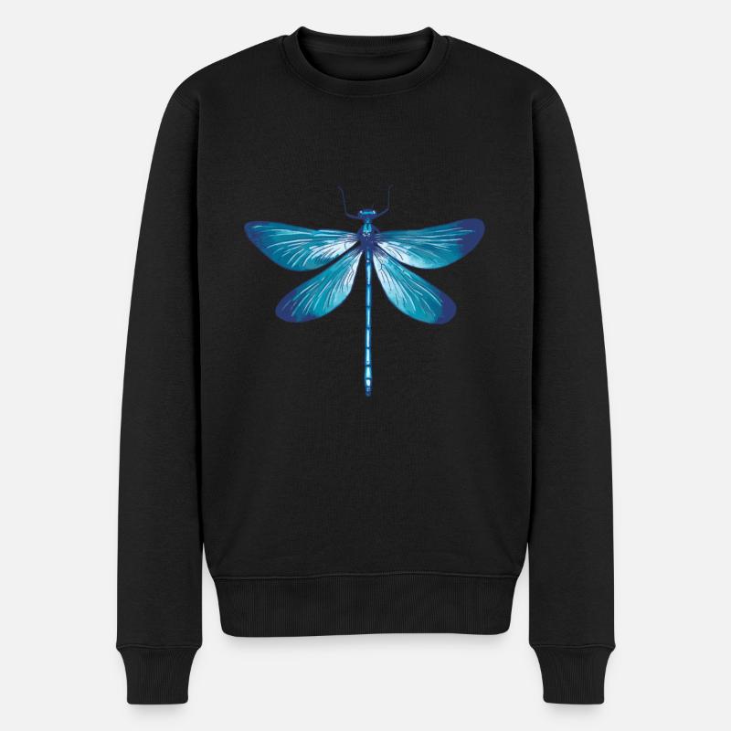 Libellules Insectes nature Entomologiste Biologiste - Pull Premium bio Homme - noir