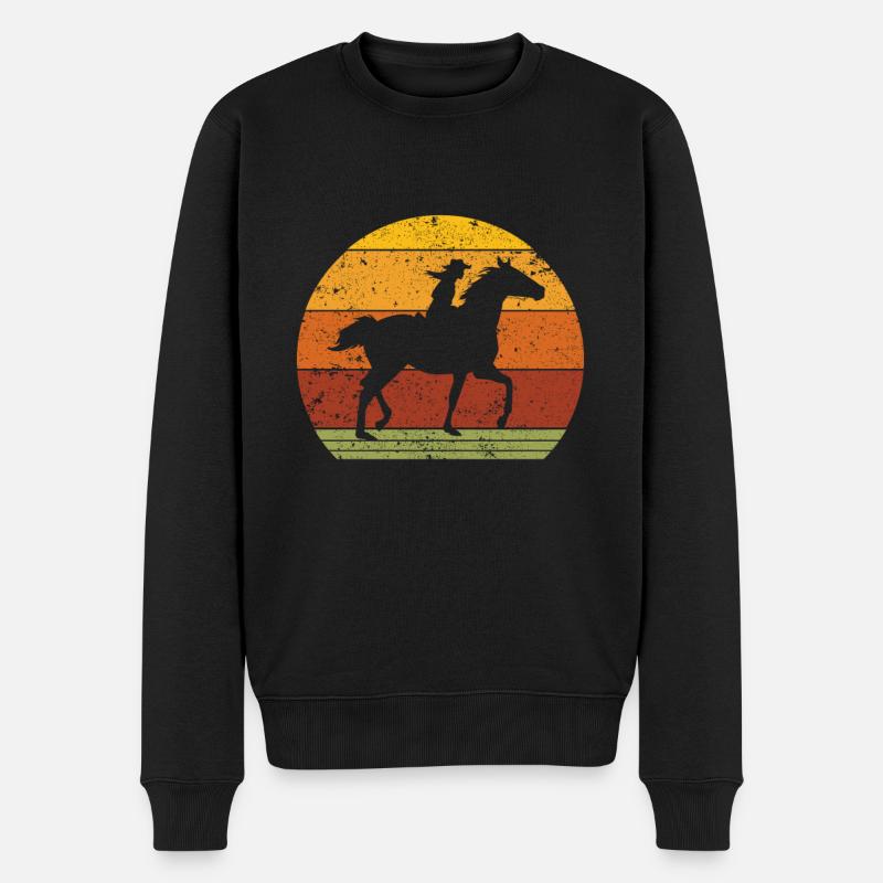 Muss Reiten - Männer Premium Bio Pullover - Schwarz