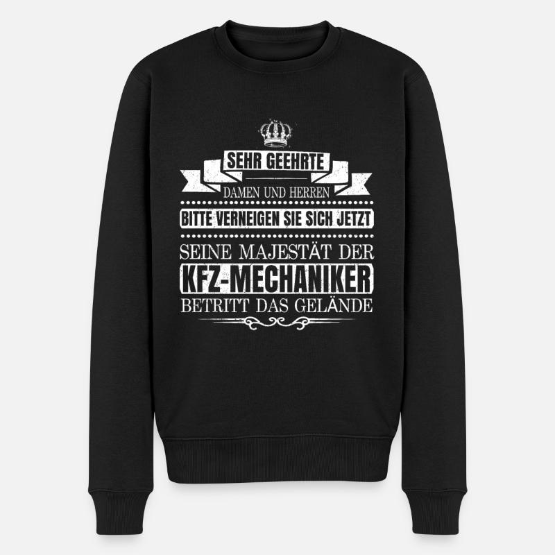 Kfz-Mechaniker Schrauber Mechaniker Schrauben - Männer Premium Bio Pullover - Schwarz