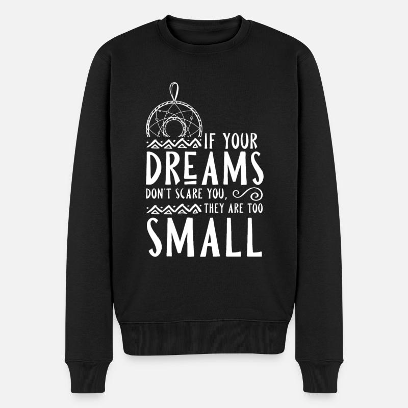 Attrape-rêves ésotériques de yoga - Pull Premium bio Homme - noir
