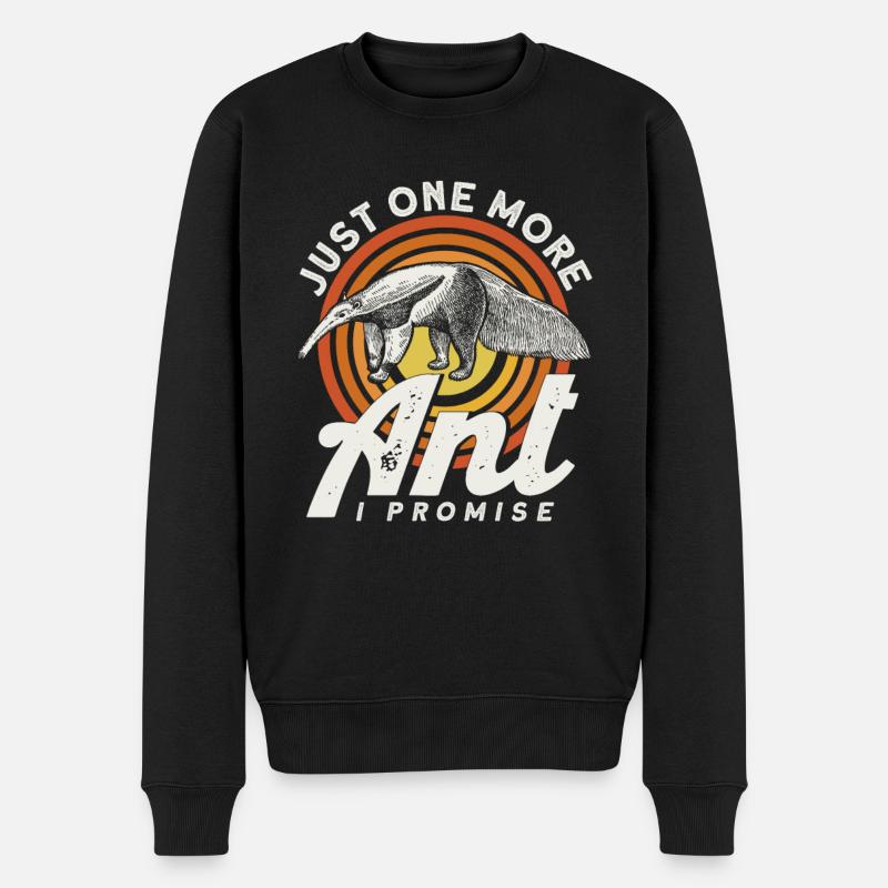 Wildlife Anteater Ameisenbär - Männer Premium Bio Pullover - Schwarz