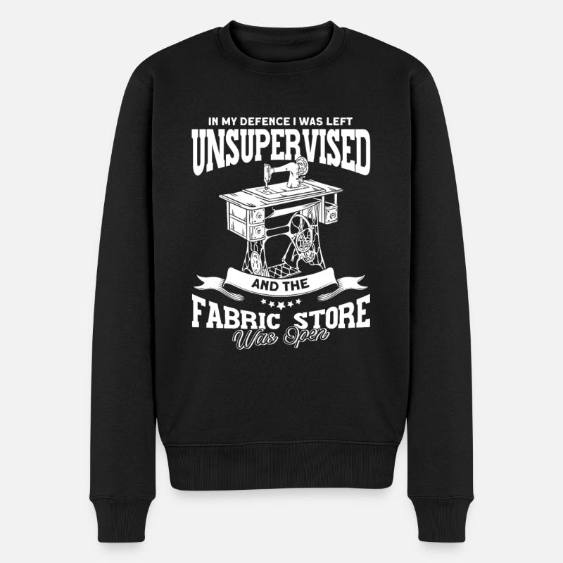 Machine à coudre Couturière Couture - Pull Premium bio Homme - noir