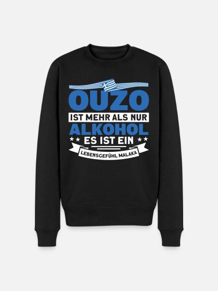 Grieche Griechenland Kos Geschenk - Männer Premium Bio Pullover - Schwarz