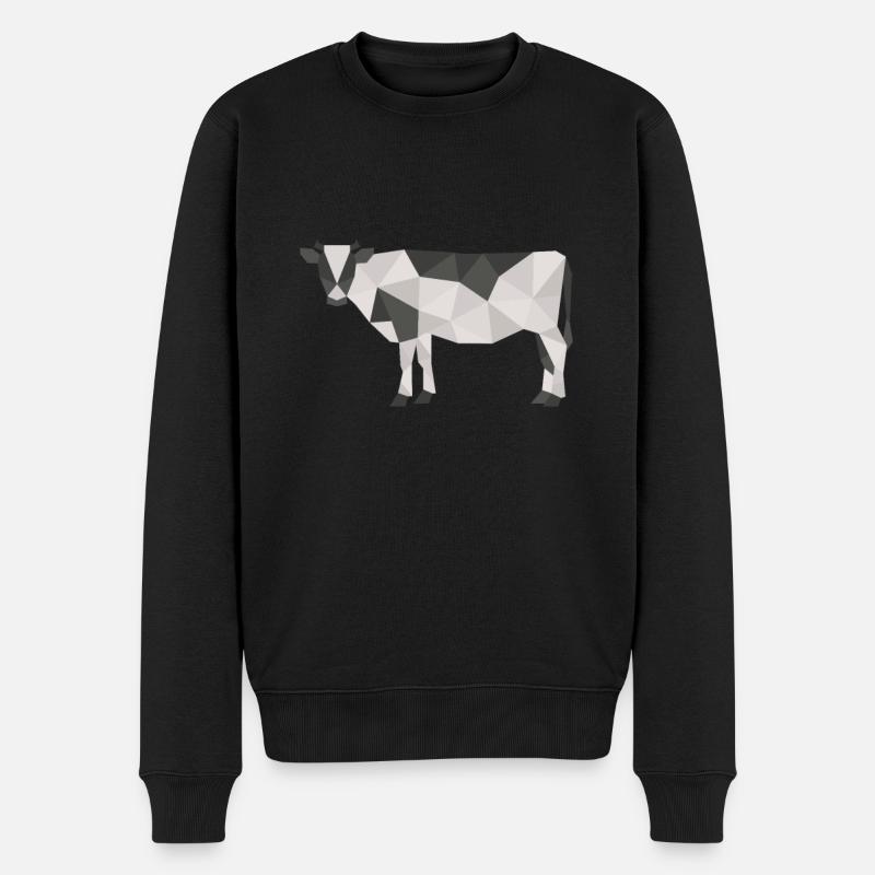 Vaches Vaches Agriculture Ferme - Pull Premium bio Homme - noir