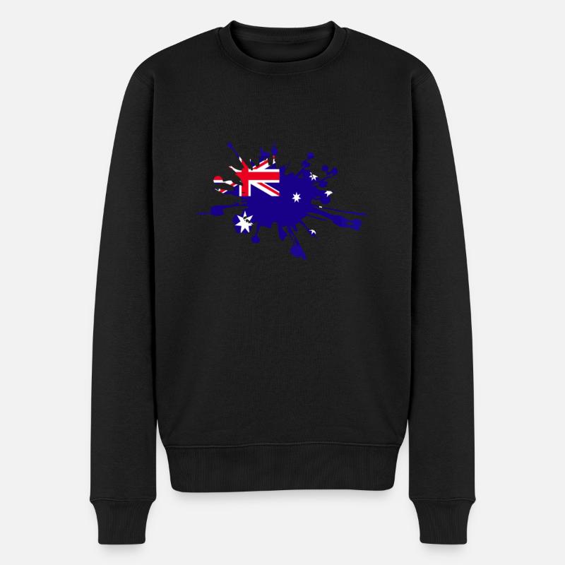 Australie Australien Australien australienne - Pull Premium bio Homme - noir