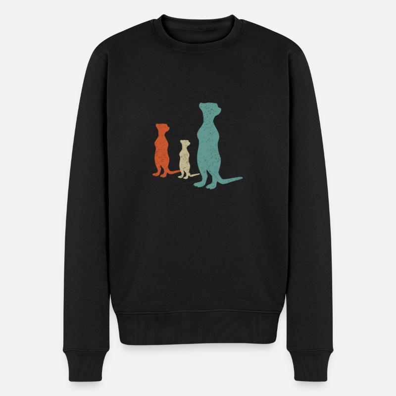 Suricates - Pull Premium bio Homme - noir