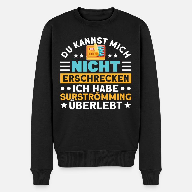 Surströmming Challenge Surströmming Schweden - Männer Premium Bio Pullover - Schwarz