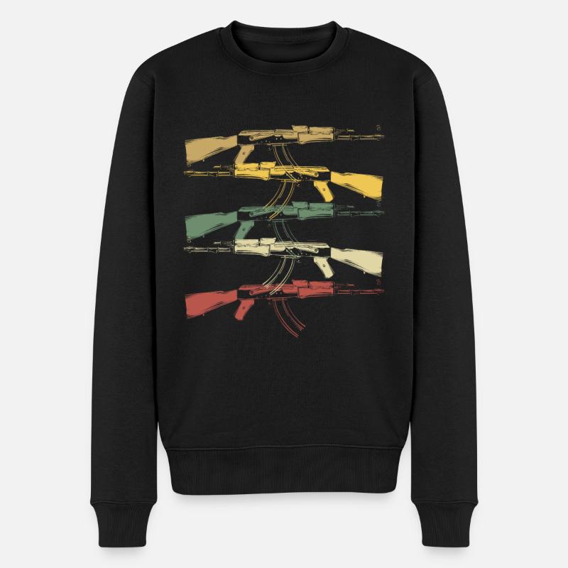 Second Amendment - Männer Premium Bio Pullover - Schwarz
