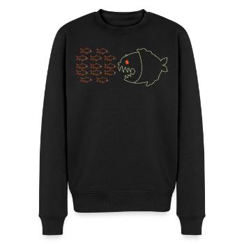 Poissons - Pull Premium bio Homme - noir - Devant - Nico (187cm)