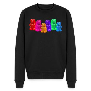 Gummibären Gummibärchen - Männer Premium Bio Pullover - Schwarz - Vorne - Nico (187cm)