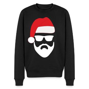 cooler santa cooler weihnachtsmann - Männer Premium Bio Pullover - Schwarz - Vorne - Nico (187cm)
