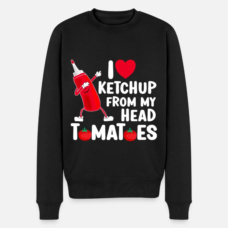 J’adore le ketchup - Pull Premium bio Homme - noir