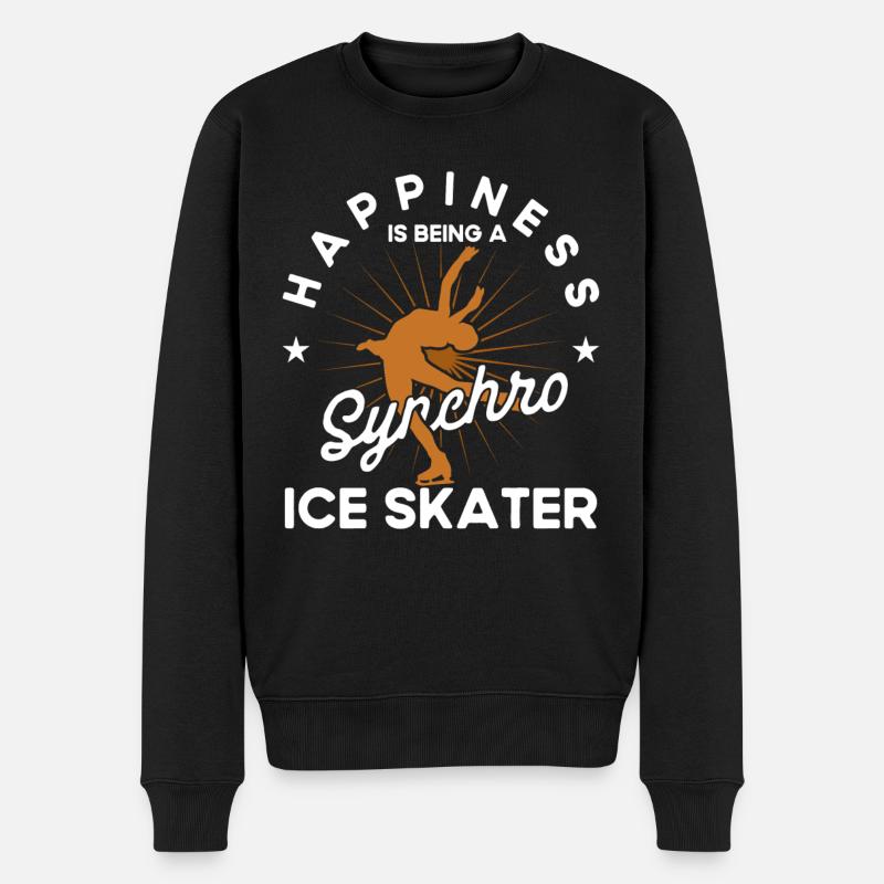 Patinage artistique en groupe synchro - Pull Premium bio Homme - noir