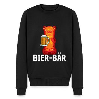 Biertrinker Gummibärchen Gummibären - Männer Premium Bio Pullover - Schwarz - Vorne - Nico (187cm)