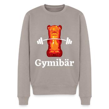 Gummibärchen Gummibären Gymibär - Männer Premium Bio Pullover - Taupe - Vorne - Nico (187cm)