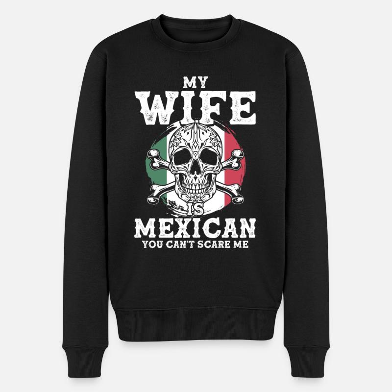 Fier mexicain Drapeau mexicain mexicain - Pull Premium bio Homme - noir