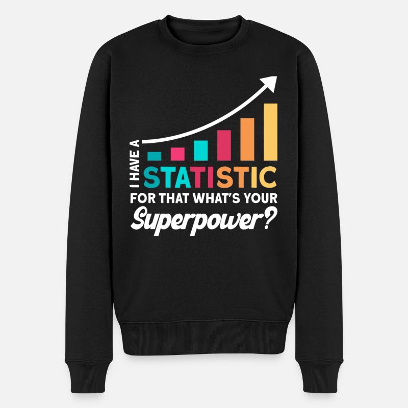 Statistik Analyst Statistiker Geschenk - Männer Premium Bio Pullover - Schwarz