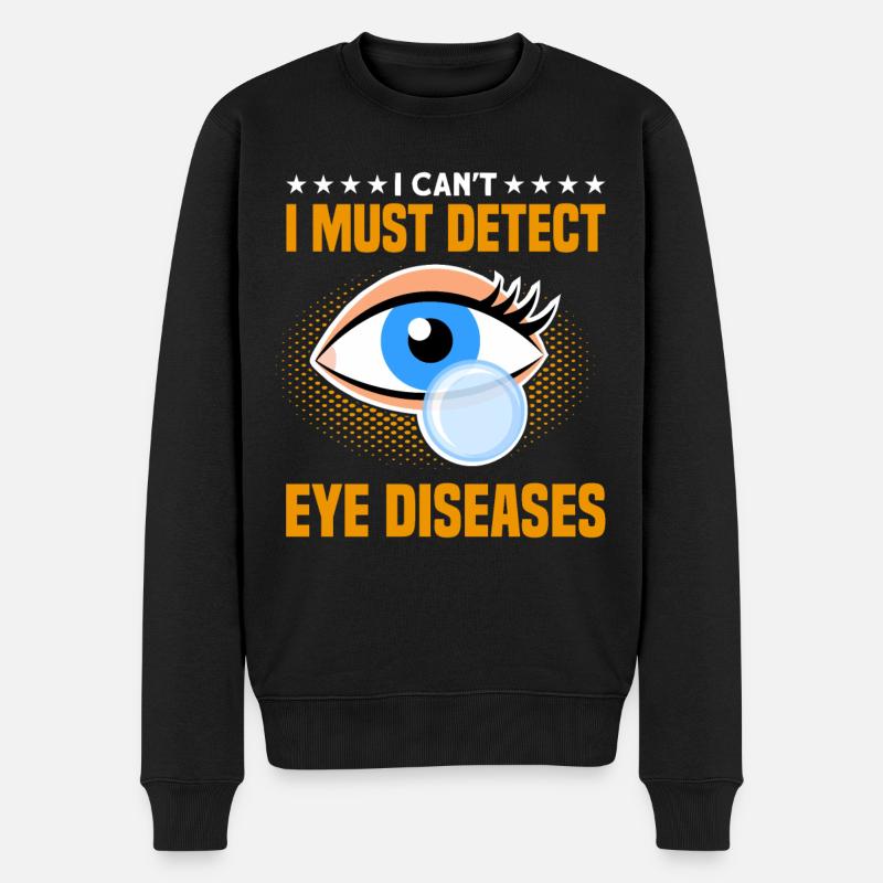 Sehkraft Augenarzt Optometrie Geschenk - Männer Premium Bio Pullover - Schwarz