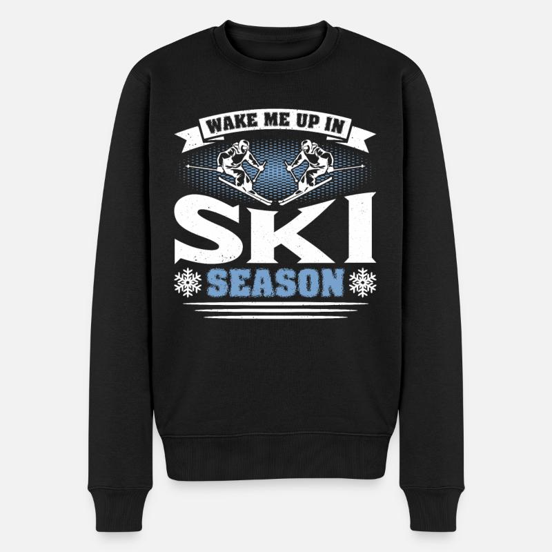 Skieur Ski Ski - Pull Premium bio Homme - noir