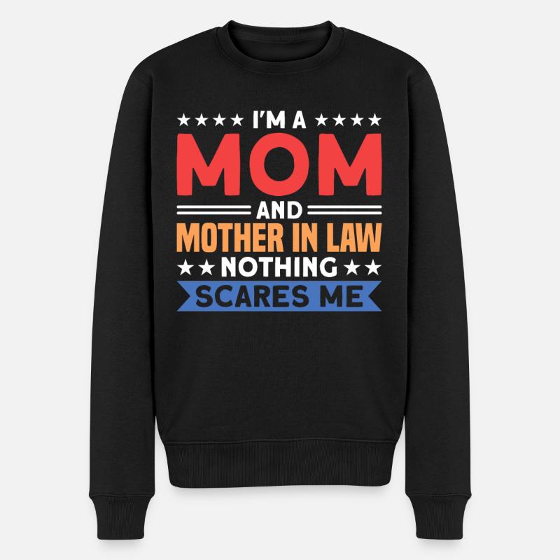Schwiegermutter Schwiegermutter Mutter - Männer Premium Bio Pullover - Schwarz