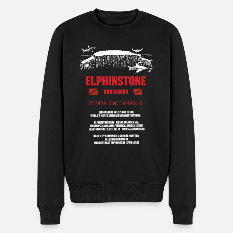 Ägypten Rotes Meer Elphinstone Tauchen Geschenk - Männer Premium Bio Pullover - Schwarz