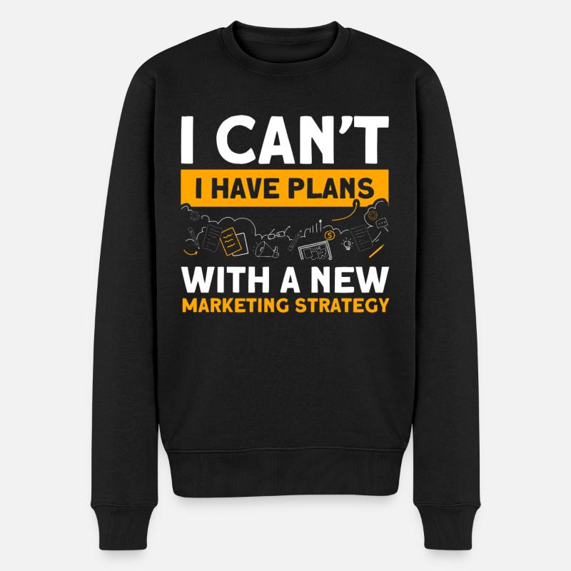 Strategie Marketing Manager Digitales Marketing - Männer Premium Bio Pullover - Schwarz