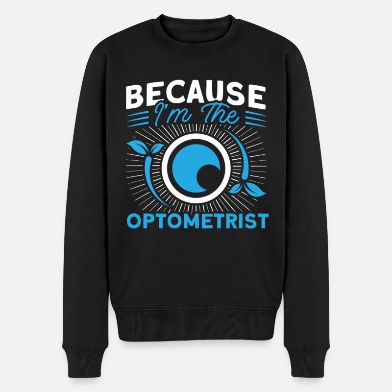 Ophtalmologiste Optométrie Opticien Opticien Opticien Opticien Opticien - Pull Premium bio Homme - noir