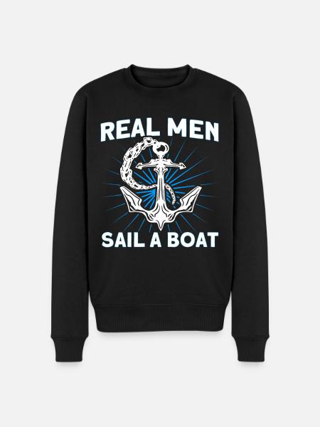 Boat Lovers Boat Captain Captains - Men's Premium Organic Jumper - black
