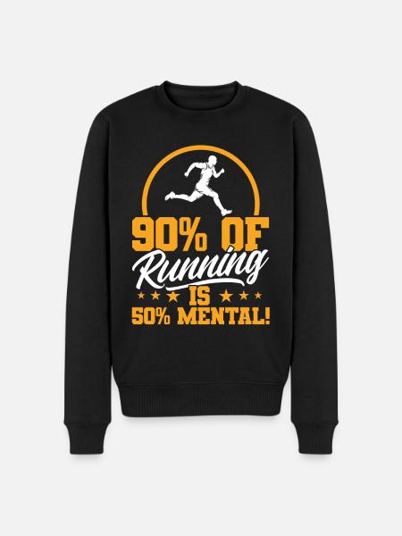 Motivation Streak Running Runner Marathon - Men's Premium Organic Jumper - black