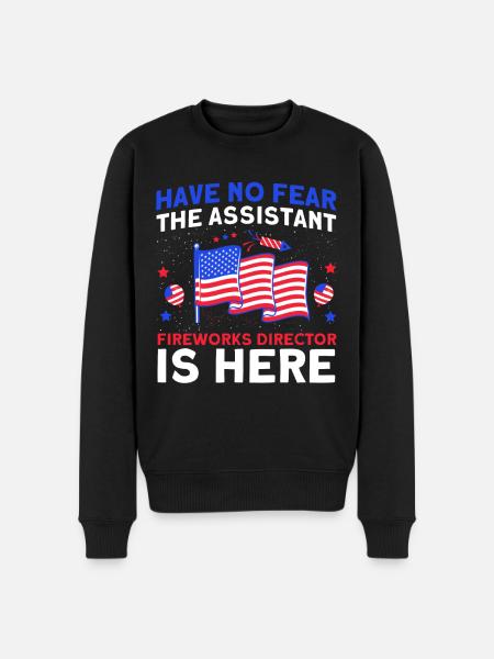 Funny fireworks pyrotechnician saying - Men's Premium Organic Jumper - black