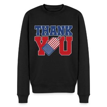 Journée des anciens combattants Vintage Memorial Day Freedom - Pull Premium bio Homme - noir - Devant - Nico (187cm)
