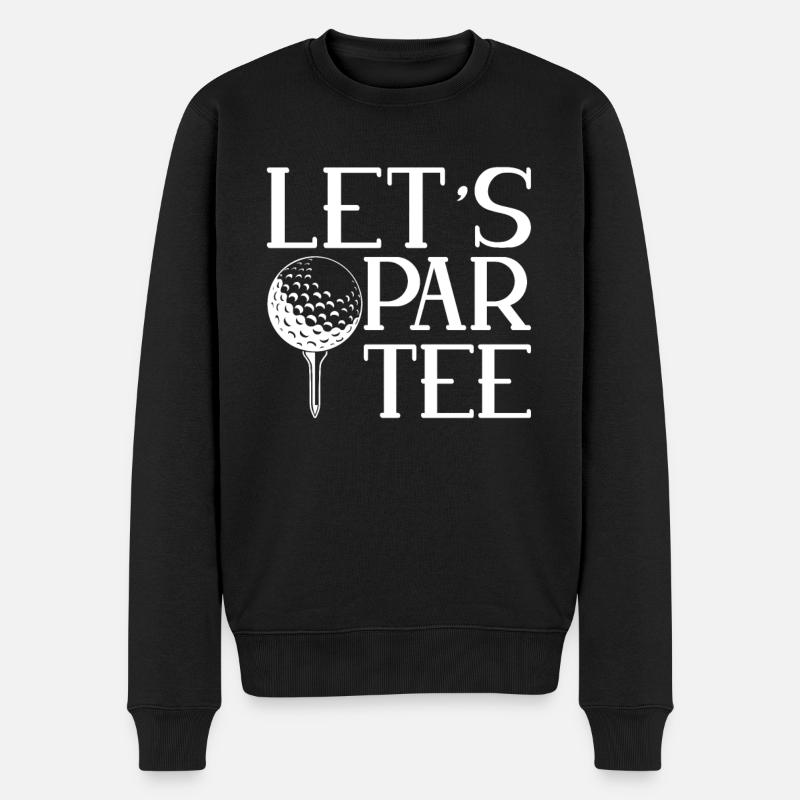 Let's Par Tee Für Golfer - Männer Premium Bio Pullover - Schwarz