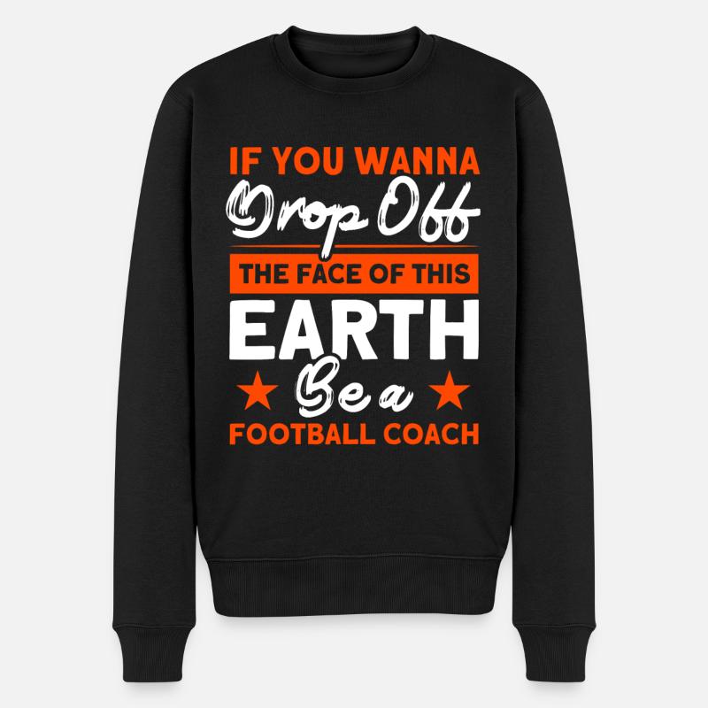 Devenez entraîneur de football - Pull Premium bio Homme - noir