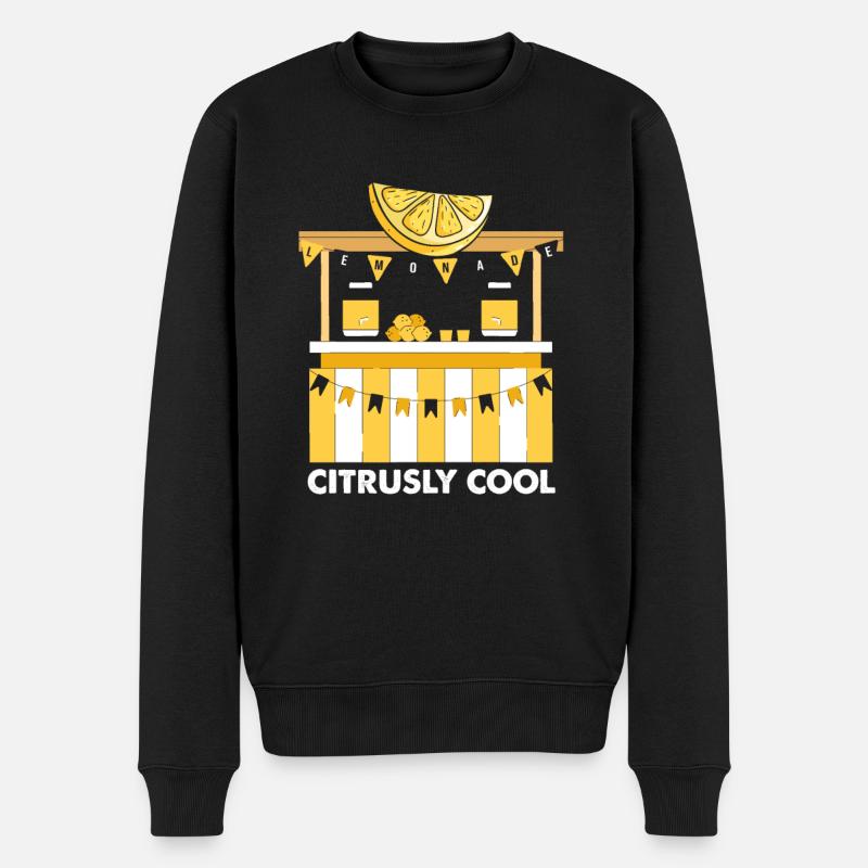 Lemonade Zitrone Limonade Limonaden Stand Design - Männer Premium Bio Pullover - Schwarz