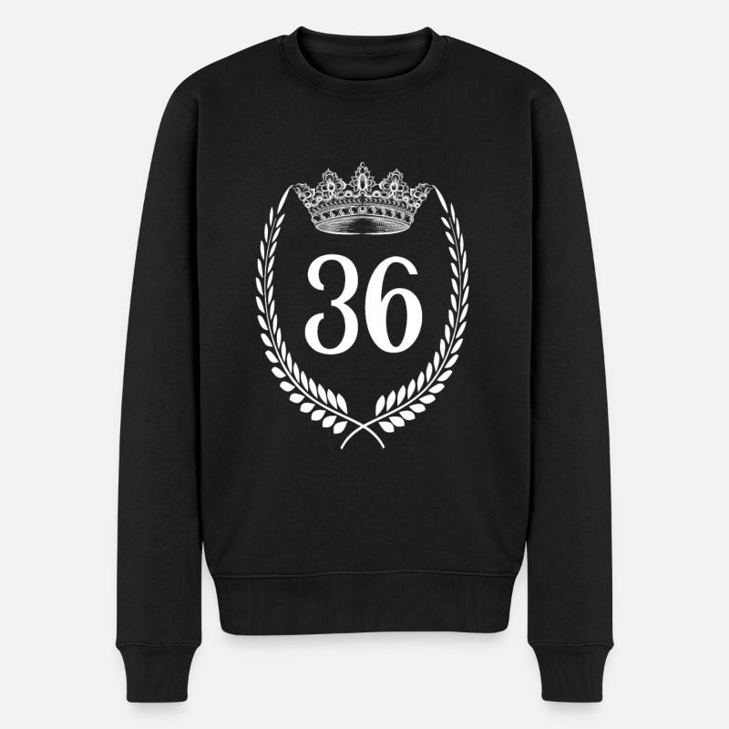 36e anniversaire Numéro anniversaire 36 - Pull Premium bio Homme - noir