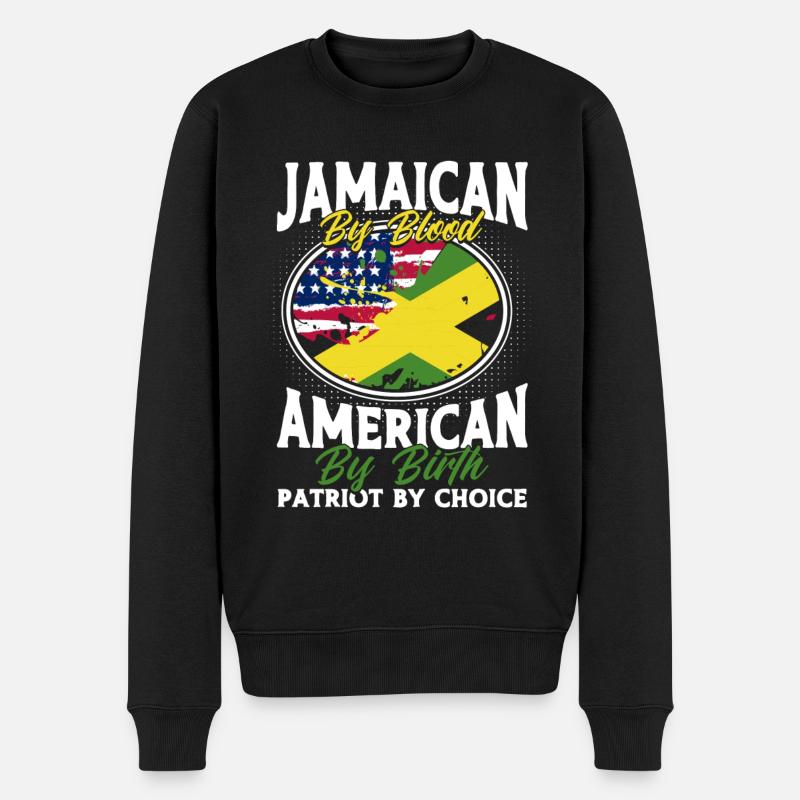 Jamaïque Jamaican Pride Drapeau jamaïcain - Pull Premium bio Homme - noir