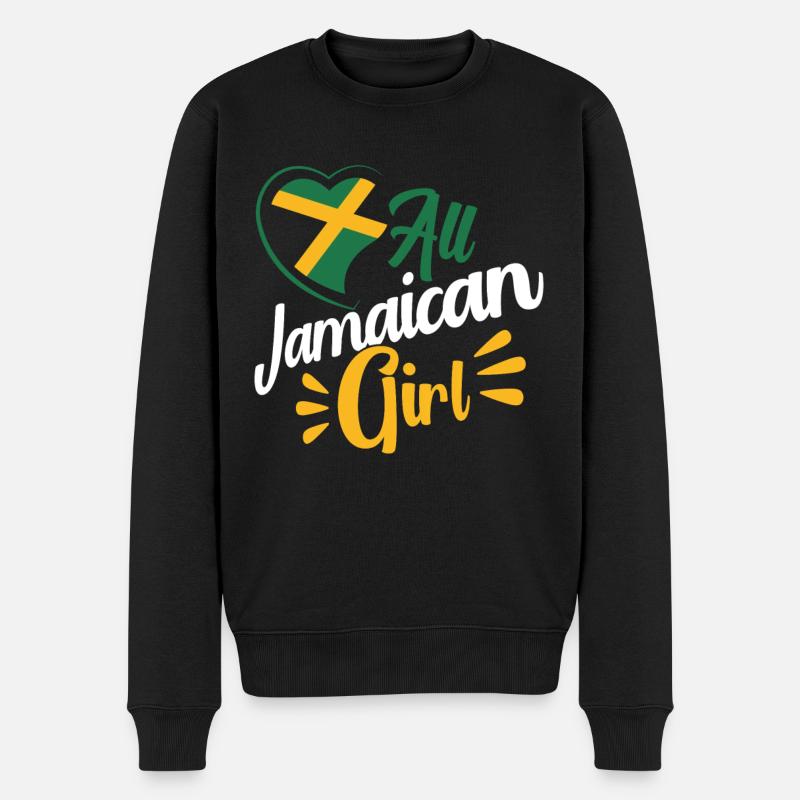 Jamaïque Jamaican Pride Drapeau jamaïcain - Pull Premium bio Homme - noir