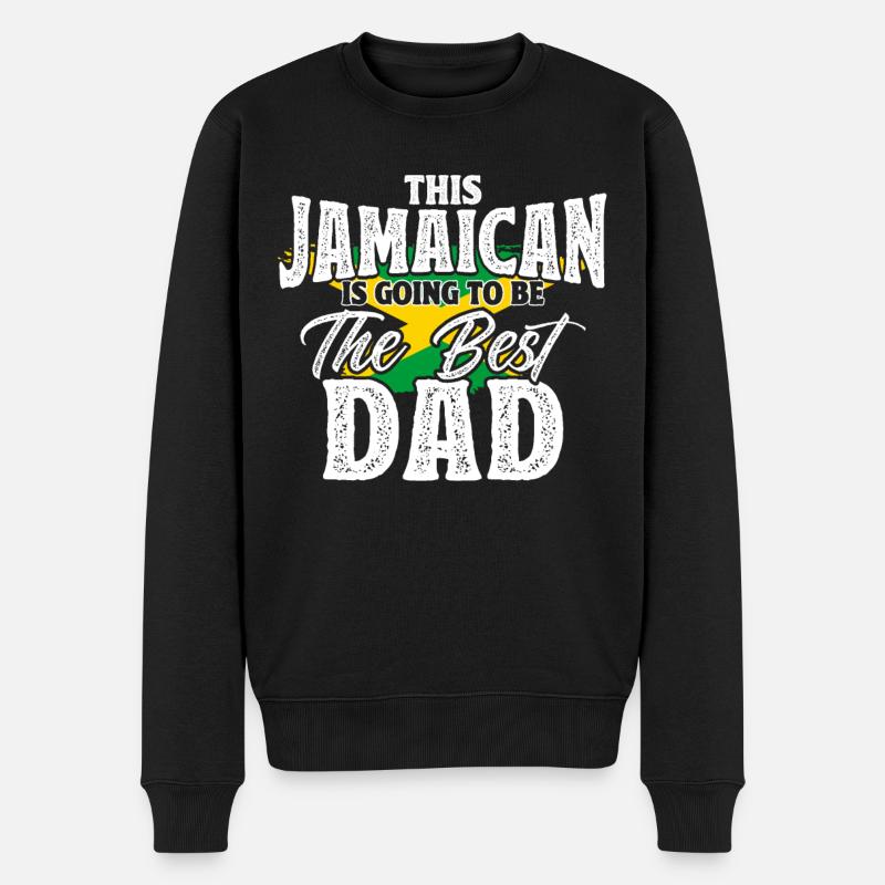 Jamaïque Jamaican Pride Drapeau jamaïcain - Pull Premium bio Homme - noir
