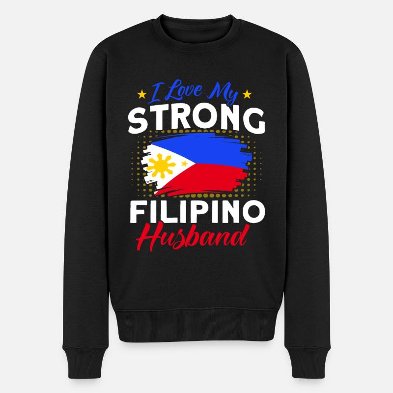 Philippines Drapeau philippin - Pull Premium bio Homme - noir