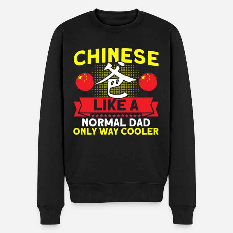 Chine Chinese Roots Cadeau - Pull Premium bio Homme - noir
