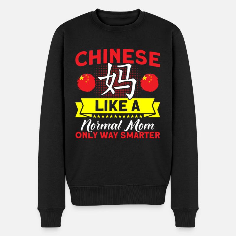 China Chinesische Wurzeln Geschenk - Männer Premium Bio Pullover - Schwarz