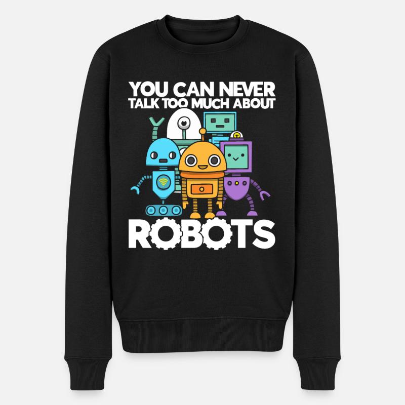 Roboter Robotik Ingenieur Kostüm Roboter - Männer Premium Bio Pullover - Schwarz