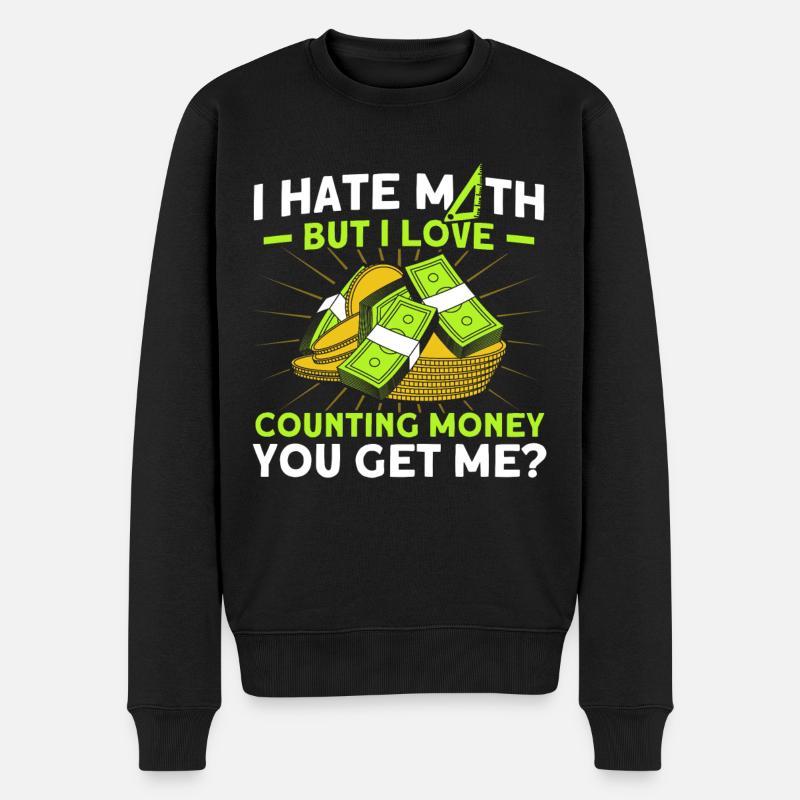 Math Mathématiques Sciences Math Cadeau - Pull Premium bio Homme - noir