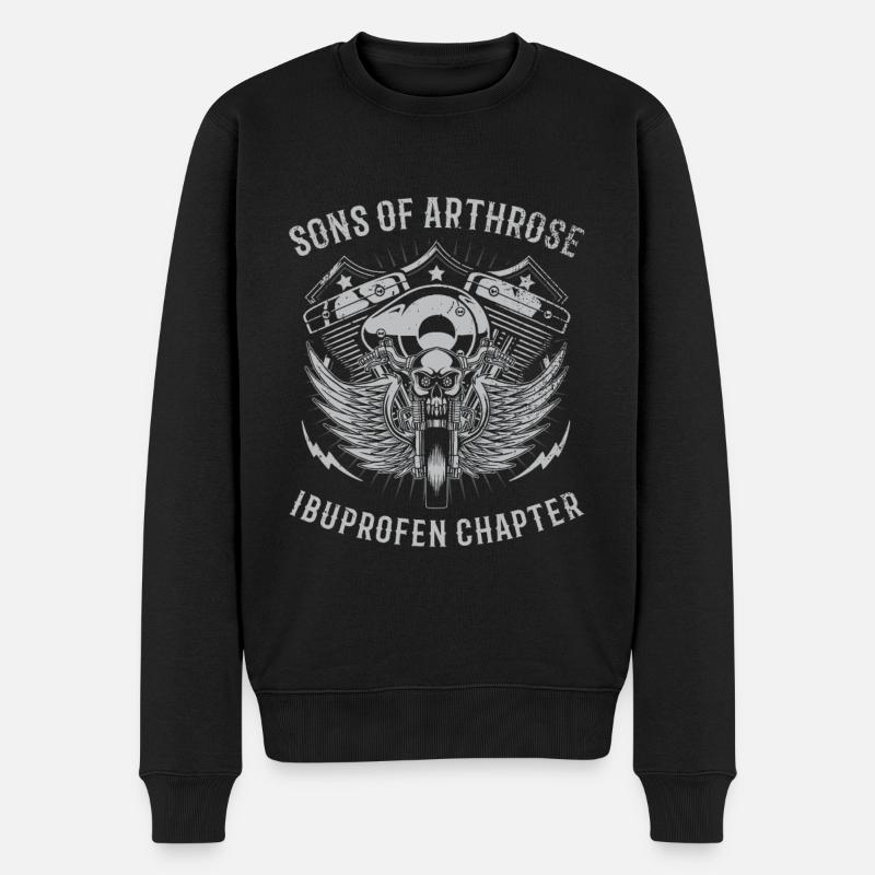Sons Of Arthrose Ibuprofen Kapitel Für Biker - Männer Premium Bio Pullover - Schwarz