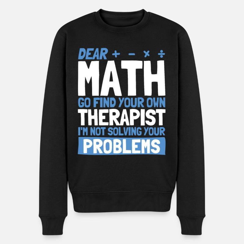 Math Mathématiques Sciences Math Cadeau - Pull Premium bio Homme - noir